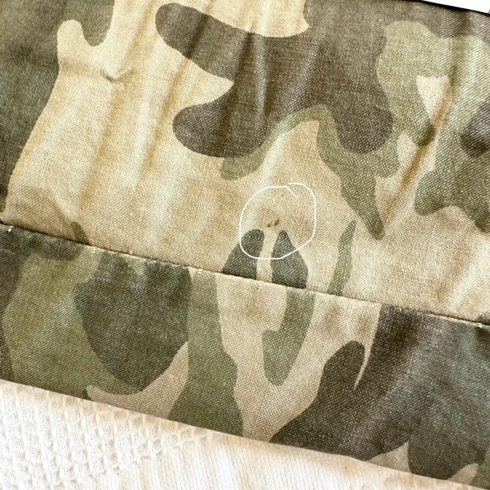Old Navy Jacket Womens Medium Green Army Camo Utility Full Zip Long Sleeve - Picture 11 of 11